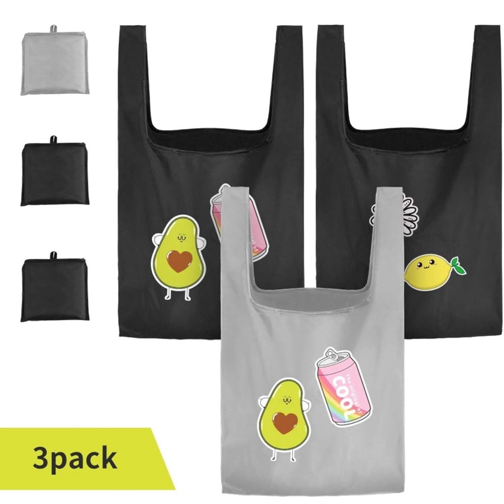 3 Pack Foldable Shopping Bags NWOT